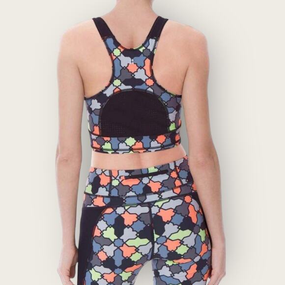 Sweaty Betty Athletic Crop Tank Top | Small | Geometric Print | Yoga Athleisure - Picture 5 of 9